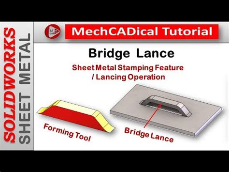 metal fabrication lancing|bridge lance sheet metal.